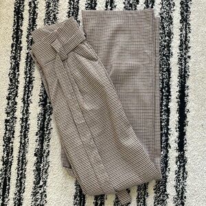 re:named | Houndstooth Pants With Tie Waist